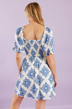 Load image into Gallery viewer, THROUGH THE GARDEN WOVEN MINI DRESS