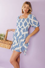 Load image into Gallery viewer, THROUGH THE GARDEN WOVEN MINI DRESS