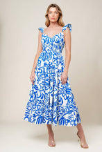 Load image into Gallery viewer, MEMORABLE ENTRANCE BLUE WOVEN MDI DRESS