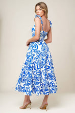 Load image into Gallery viewer, MEMORABLE ENTRANCE BLUE WOVEN MDI DRESS