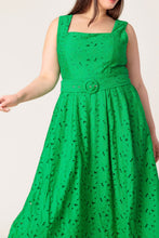 Load image into Gallery viewer, DAFFODILS & DAYDREAMS WOVEN LACE MIDI DRESS