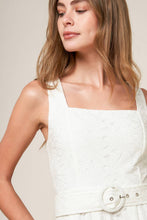 Load image into Gallery viewer, DAFFODILS & DAYDREAMS WOVEN LACE MIDI DRESS