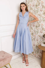 Load image into Gallery viewer, HOPPING ISLANDS WOVEN MIDI DRESS