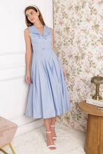 Load image into Gallery viewer, HOPPING ISLANDS WOVEN MIDI DRESS