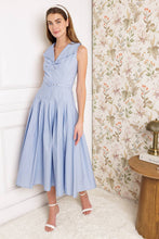 Load image into Gallery viewer, HOPPING ISLANDS WOVEN MIDI DRESS