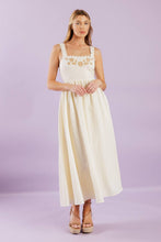 Load image into Gallery viewer, TOTAL CRUSH CREAM WOVEN MIDI DRESS