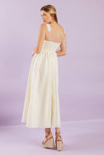 Load image into Gallery viewer, TOTAL CRUSH CREAM WOVEN MIDI DRESS
