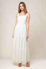 Load image into Gallery viewer, AFTER THE RAIN WHITE LACE MAXI DRESS