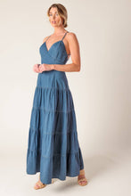Load image into Gallery viewer, SUNDAY BEST CHAMBRAY MIDI DRESS