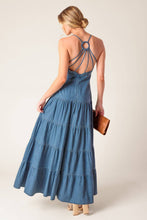 Load image into Gallery viewer, SUNDAY BEST CHAMBRAY MIDI DRESS