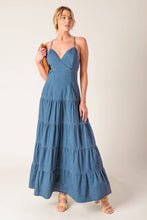 Load image into Gallery viewer, SUNDAY BEST CHAMBRAY MIDI DRESS