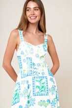 Load image into Gallery viewer, ON THE MOVE BLUE WOVEN MIDI DRESS