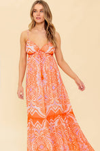 Load image into Gallery viewer, ROMANCE LANGUAGE CORAL WOVEN MAXI DRESS