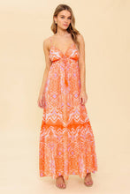 Load image into Gallery viewer, ROMANCE LANGUAGE CORAL WOVEN MAXI DRESS