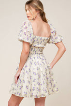 Load image into Gallery viewer, MAKING CONNECTIONS CREAM WOVEN MINI DRESS