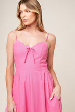 Load image into Gallery viewer, LET THE LIGHT PINK WOVEN MIDI DRESS