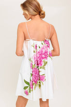 Load image into Gallery viewer, GARDEN WHISPERS PINK FLORAL WOVEN MINI DRESS
