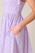 Load image into Gallery viewer, NIGHT TO REMEMBER LAVENDER WOVEN MINI DRESS