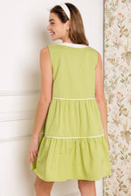 Load image into Gallery viewer, DREAMS AHEAD WOVEN COLOR BLOCKED MINI DRESS