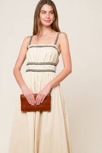 Load image into Gallery viewer, TERRIFIC TIMING CREAM WOVEN MIDI DRESS