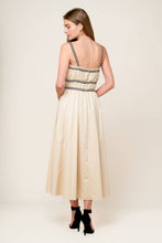 Load image into Gallery viewer, TERRIFIC TIMING CREAM WOVEN MIDI DRESS