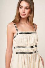 Load image into Gallery viewer, TERRIFIC TIMING CREAM WOVEN MIDI DRESS