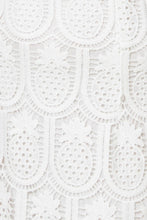 Load image into Gallery viewer, LOVING MENTALITY WHITE WOVEN LACE MIDI DRESS