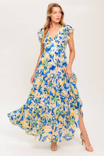 Load image into Gallery viewer, ECHOES OF YOU FLORAL WOVEN MAXI DRESS