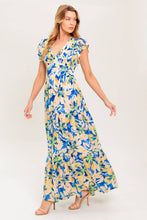 Load image into Gallery viewer, ECHOES OF YOU FLORAL WOVEN MAXI DRESS