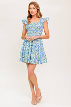 Load image into Gallery viewer, FAIRFAX GERANIUM WOVEN MINI DRESS