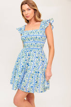 Load image into Gallery viewer, FAIRFAX GERANIUM WOVEN MINI DRESS