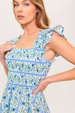 Load image into Gallery viewer, FAIRFAX GERANIUM WOVEN MINI DRESS