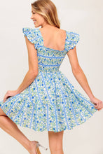 Load image into Gallery viewer, FAIRFAX GERANIUM WOVEN MINI DRESS