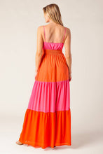 Load image into Gallery viewer, REGAL RISE WOVEN COLOR BLOCKED MAXI DRESS