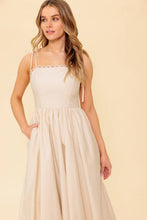 Load image into Gallery viewer, REGAL CUTIE CREAM WOVEN MIDI DRESS