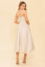 Load image into Gallery viewer, REGAL CUTIE CREAM WOVEN MIDI DRESS