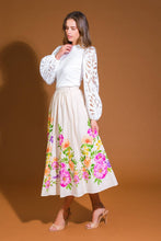 Load image into Gallery viewer, SAGAMORE CREEK LAND WOVEN MIDI SKIRT