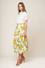 Load image into Gallery viewer, EVERY SUNDAY CREAM WOVEN MIDI SKIRT