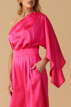 Load image into Gallery viewer, DOWN MEMORY LANE WOVEN SATIN JUMPSUIT