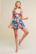 Load image into Gallery viewer, BE BLISSFULLY HAPPY WOVEN ROMPER