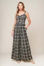 Load image into Gallery viewer, SAND DUNE WOVEN PLAID JUMPSUIT