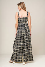 Load image into Gallery viewer, SAND DUNE WOVEN PLAID JUMPSUIT