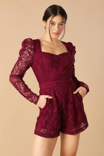 Load image into Gallery viewer, DAYS GO BY LACE WOVEN ROMPER