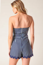 Load image into Gallery viewer, YOUNG AT HEART WOVEN SKORT ROMPER