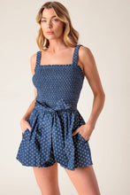 Load image into Gallery viewer, FULL FOCUS DENIM WOVEN ROMPER