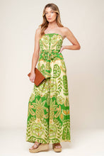 Load image into Gallery viewer, CAMERON MEADOW GREEN WOVEN JUMPSUIT