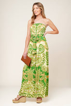 Load image into Gallery viewer, CAMERON MEADOW GREEN WOVEN JUMPSUIT