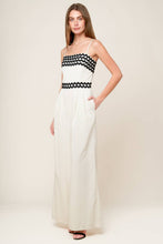 Load image into Gallery viewer, MEET AT THE PIER CREAM WOVEN JUMPSUIT