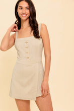 Load image into Gallery viewer, TREND ALERT KHAKI WOVEN ROMPER
