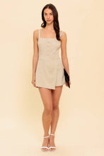 Load image into Gallery viewer, TREND ALERT KHAKI WOVEN ROMPER